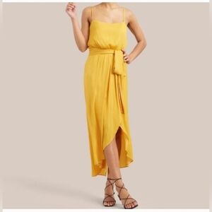 Modern Citizen Mila Marigold Yellow High Low Dress